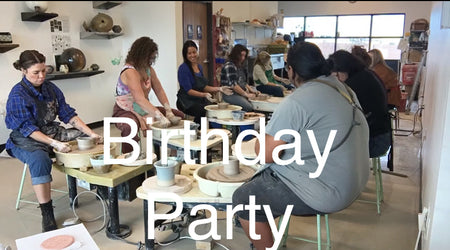 Pottery birthday party and group event with Anthony at Animal House Pottery in North Las Vegas, NV