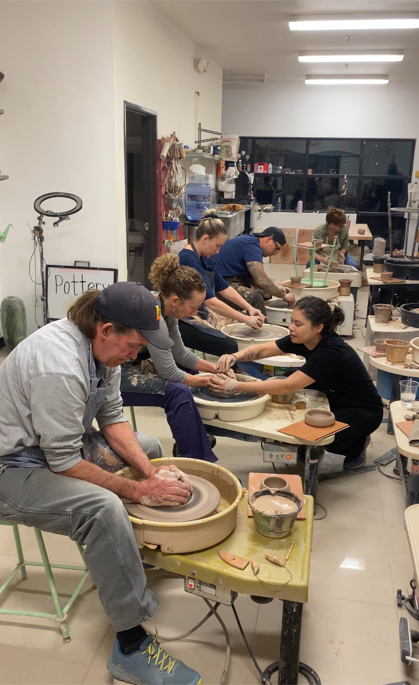 Intro/Beginner Pottery Wheel class 6pm-8pm, one time class.  Select your day. Great for individual, couples or groups of friends text or call Anthony7027529560 with any questions
