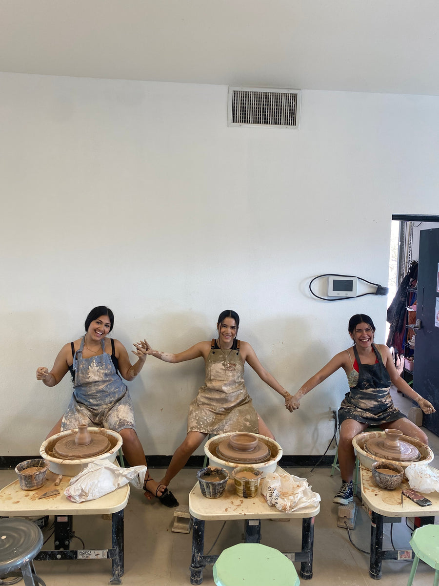 Corporate pottery team building event in Las Vegas at Animal House Pottery